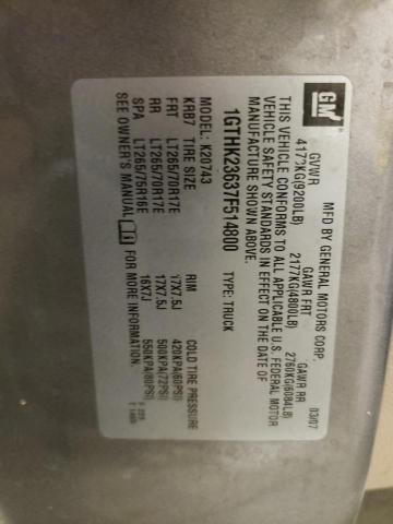Photo 10 from auction – 2007 GMC SIERRA K25 with VIN 1GTHK23637F514800