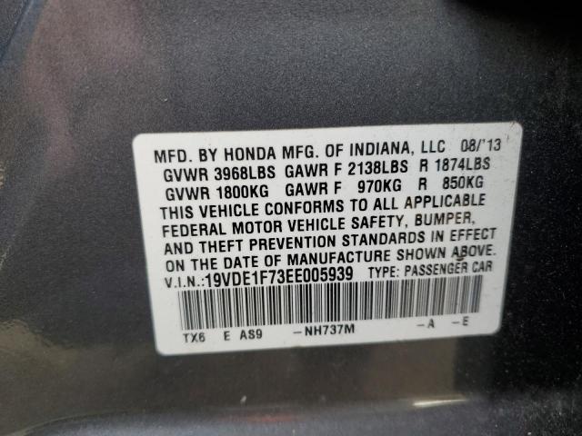 Photo 10 from auction – 2014 ACURA ILX 20 TEC with VIN 19VDE1F73EE005939