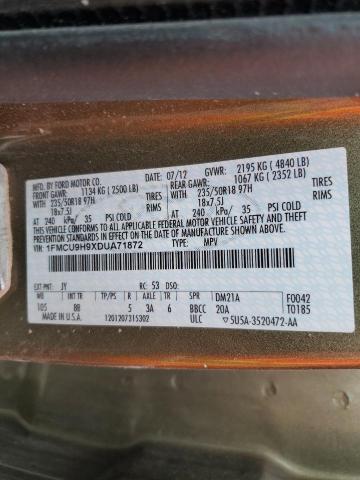 Photo 10 from auction – 2013 FORD ESCAPE SEL with VIN 1FMCU9H9XDUA71872
