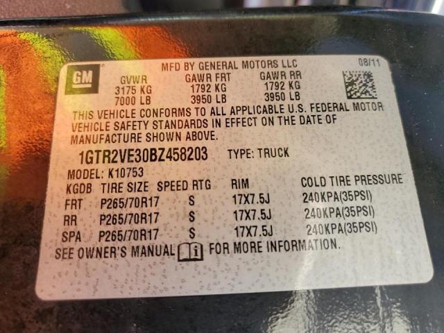 Photo 10 from auction – 2011 GMC SIERRA K15 with VIN 1GTR2VE30BZ458203