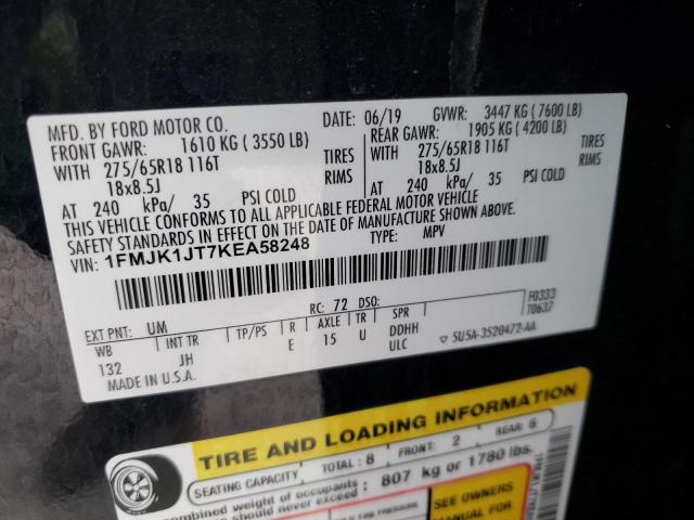 Photo 10 from auction – 2019 FORD EXPEDITION with VIN 1FMJK1JT7KEA58248