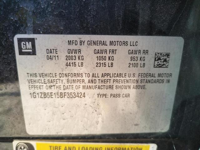 Photo 10 from auction – 2011 CHEVROLET MALIBU LS with VIN 1G1ZB5E15BF353424