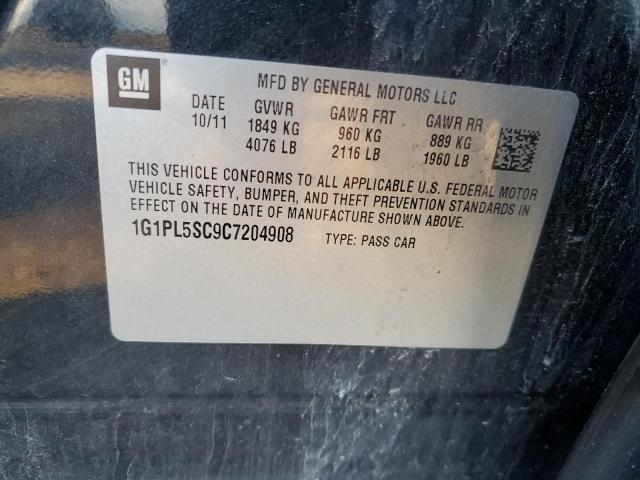 Photo 10 from auction – 2012 CHEVROLET CRUZE LT with VIN 1G1PL5SC9C7204908