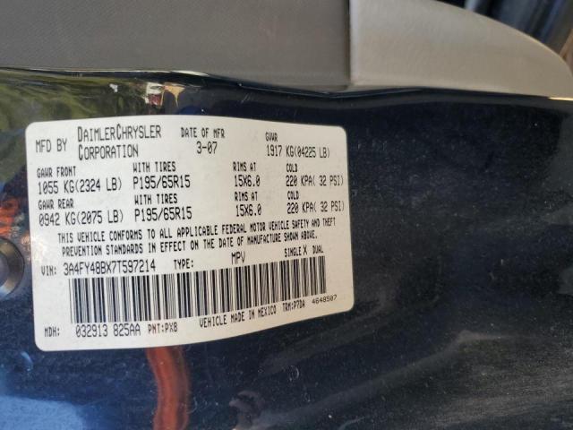 Photo 10 from auction – 2007 CHRYSLER PT CRUISER with VIN 3A4FY48BX7T597214