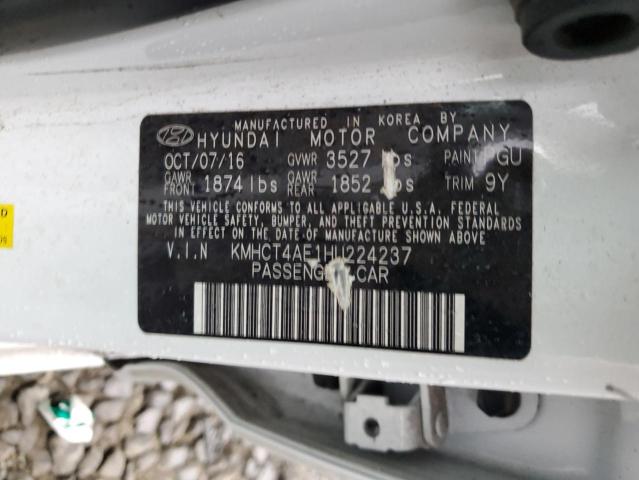 Photo 10 from auction – 2017 HYUNDAI ACCENT SE with VIN KMHCT4AE1HU224237