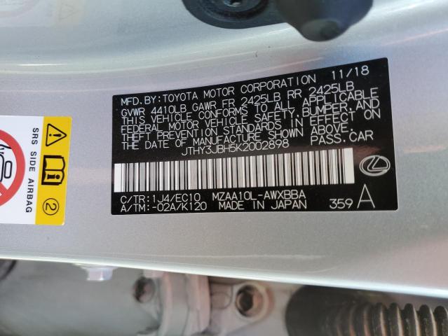 Photo 10 from auction – 2019 LEXUS UX 200 with VIN JTHY3JBH5K2002898