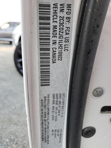 Photo 10 from auction – 2020 DODGE CHALLENGER with VIN 2C3CDZJG1LH210922