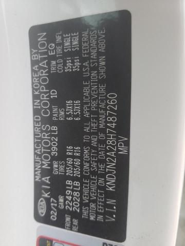 Photo 10 from auction – 2017 KIA SOUL with VIN KNDJN2A28H7487260