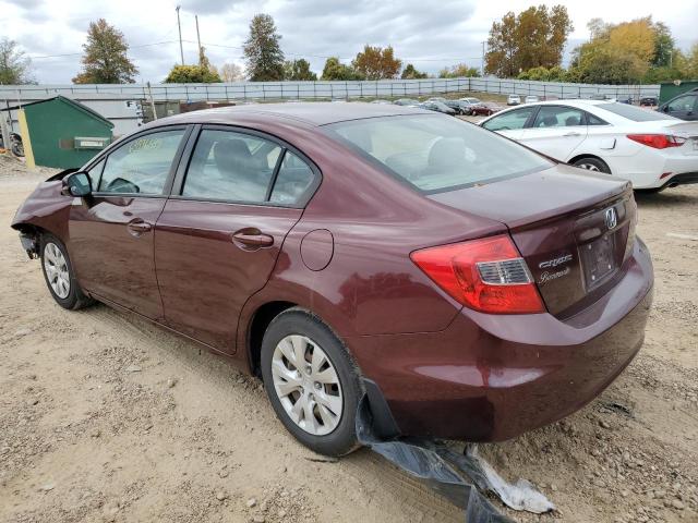 Photo 3 from auction – 2012 HONDA CIVIC LX with VIN 19XFB2F51CE098504