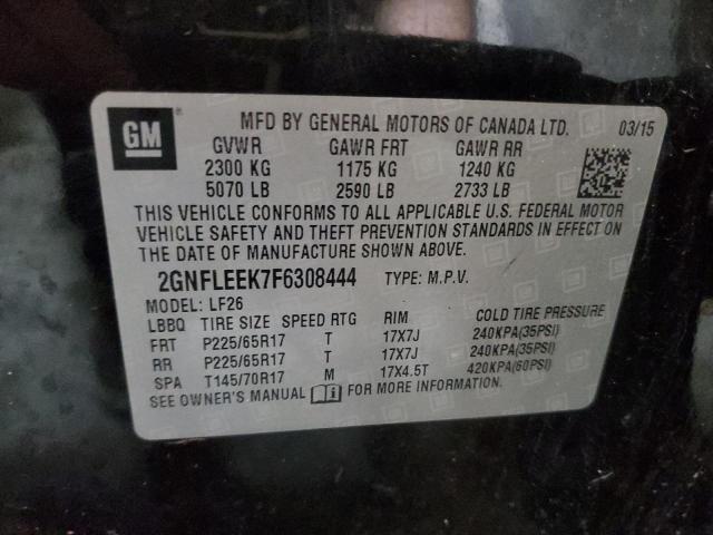 Photo 10 from auction – 2015 CHEVROLET EQUINOX LS with VIN 2GNFLEEK7F6308444