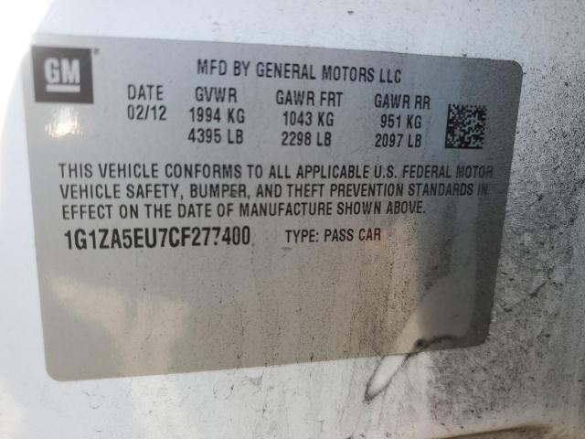 Photo 10 from auction – 2012 CHEVROLET MALIBU LS with VIN 1G1ZA5EU7CF277400