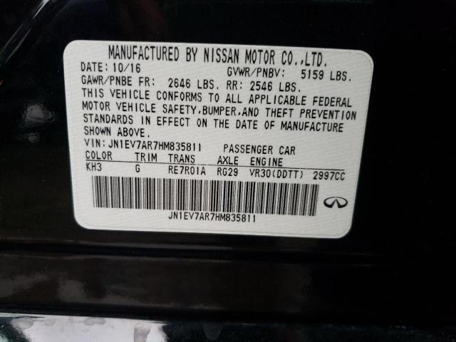 Photo 10 from auction – 2017 INFINITI Q50 PREMIU with VIN JN1EV7AR7HM835811