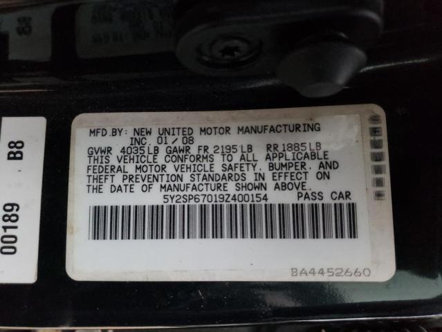 Photo 10 from auction – 2009 PONTIAC VIBE with VIN 5Y2SP67019Z400154