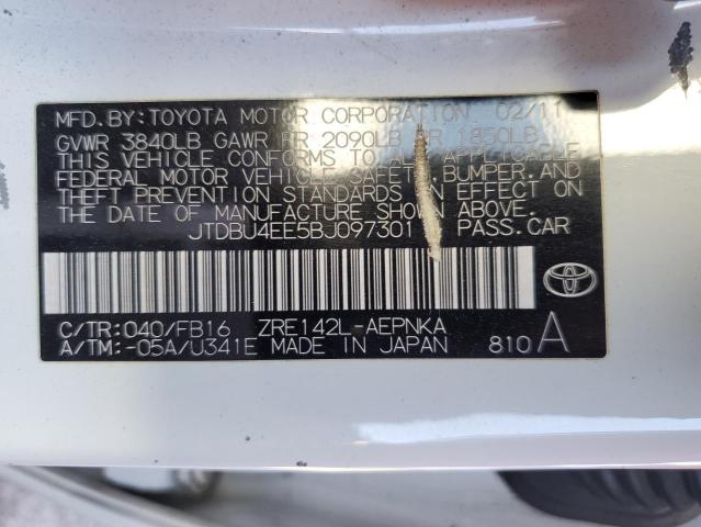Photo 10 from auction – 2011 TOYOTA COROLLA BA with VIN JTDBU4EE5BJ097301