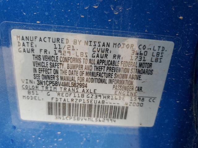 Photo 10 from auction – 2021 NISSAN KICKS S with VIN 3N1CP5BV4ML562994
