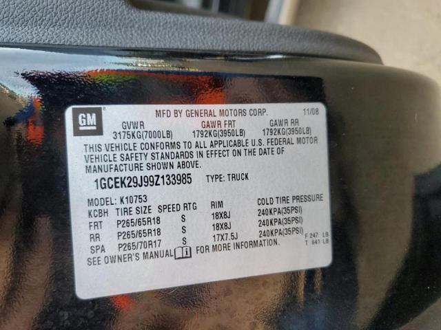 Photo 10 from auction – 2009 CHEVROLET SILVERADO with VIN 1GCEK29J99Z133985