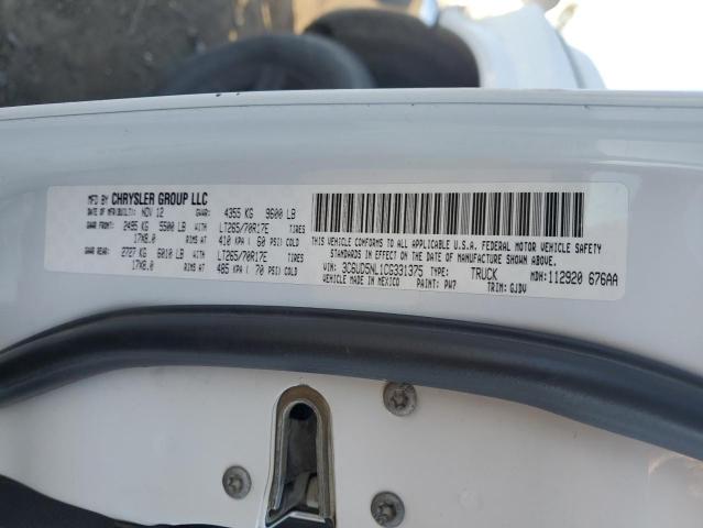 Photo 10 from auction – 2012 DODGE RAM 2500 L with VIN 3C6UD5NL1CG331375