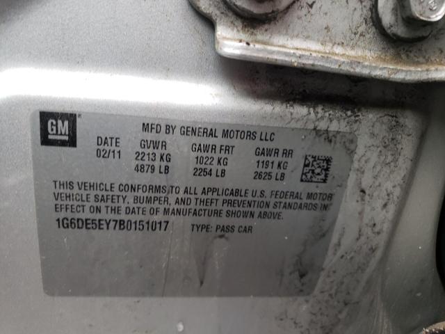 Photo 10 from auction – 2011 CADILLAC CTS LUXURY with VIN 1G6DE5EY7B0151017