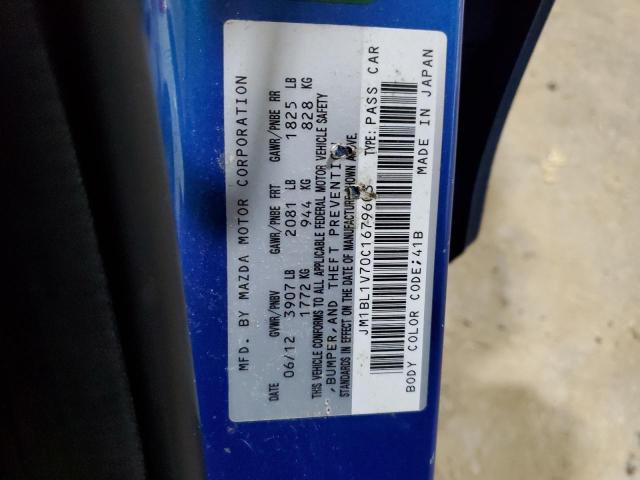 Photo 10 from auction – 2012 MAZDA 3 I with VIN JM1BL1V70C1679603