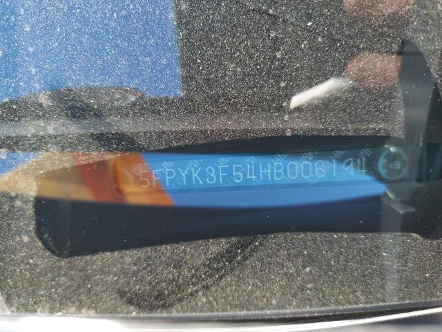 Photo 10 from auction – 2017 HONDA RIDGELINE with VIN 5FPYK3F54HB006194