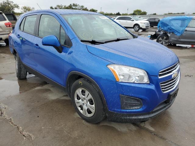 CHEVROLET TRAX LS 2016 with VIN KL7CJKSB5GB638986 - Photo from auction