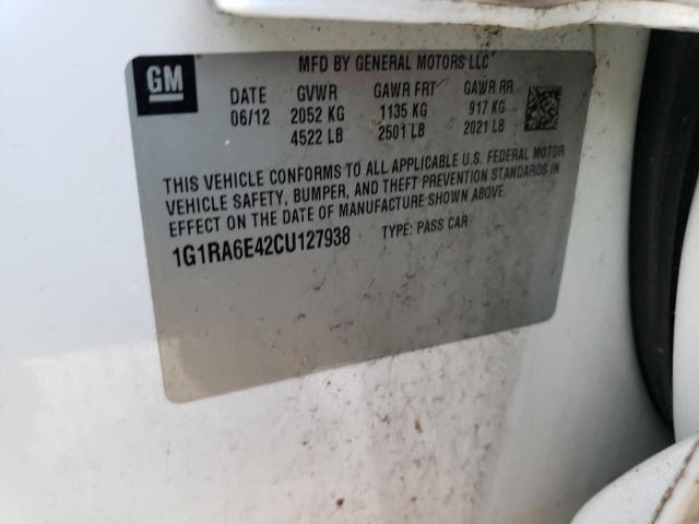 Photo 10 from auction – 2012 CHEVROLET VOLT with VIN 1G1RA6E42CU127938