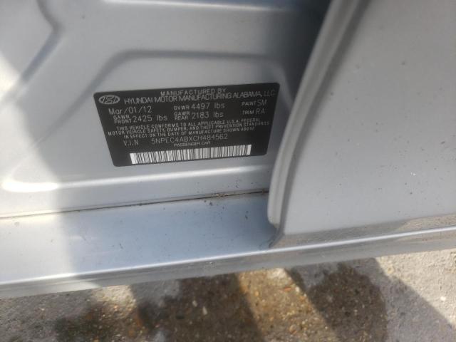 صورة رقم 10 من المزاد - 2012 HYUNDAI SONATA SE مع VIN 5NPEC4ABXCH484562
