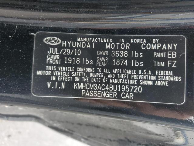 Photo 10 from auction – 2011 HYUNDAI ACCENT GL with VIN KMHCM3AC4BU195720