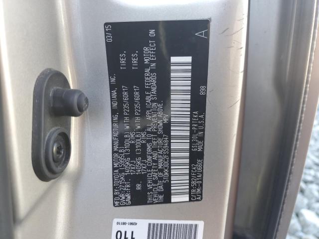 Photo 10 from auction – 2015 TOYOTA SIENNA LE with VIN 5TDKK3DC2FS594847