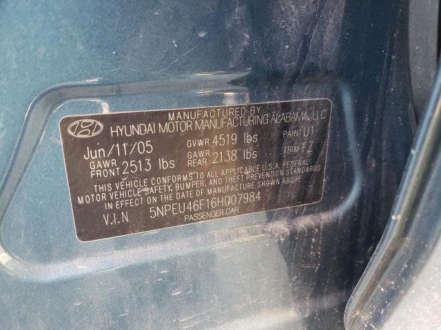Photo 10 from auction – 2006 HYUNDAI SONATA GLS with VIN 5NPEU46F16H007984