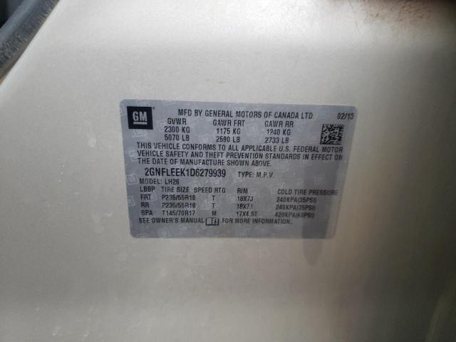 Photo 10 from auction – 2013 CHEVROLET EQUINOX LT with VIN 2GNFLEEK1D6279939