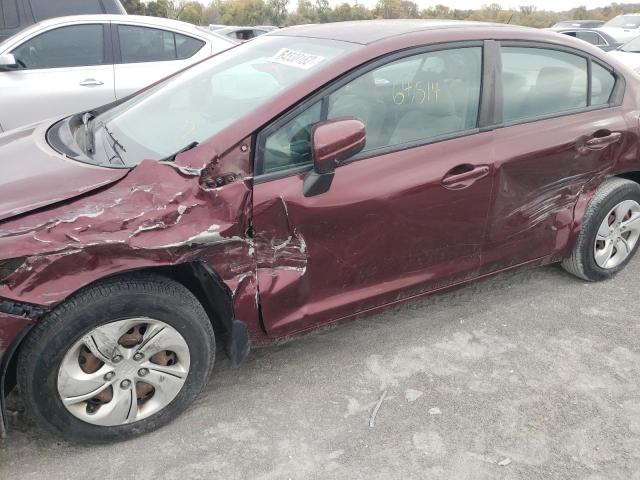 Photo 9 from auction – 2014 HONDA CIVIC LX with VIN 19XFB2F58EE062134