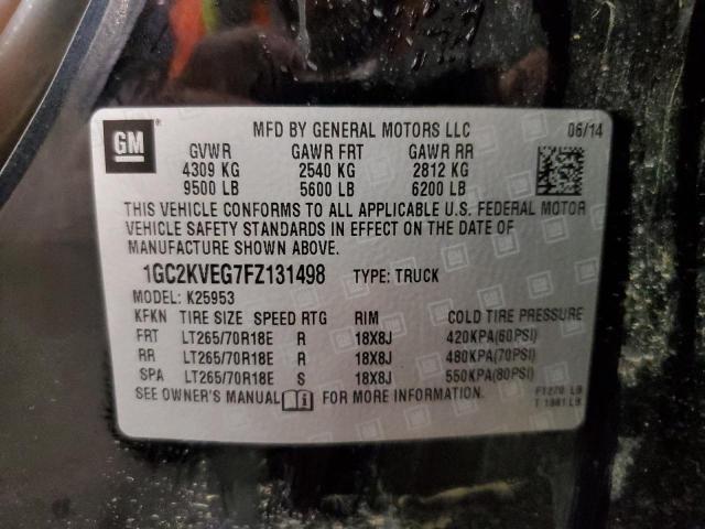 Photo 10 from auction – 2015 CHEVROLET SILVERADO with VIN 1GC2KVEG7FZ131498