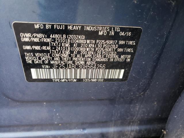Photo 10 from auction – 2016 SUBARU FORESTER 2 with VIN JF2SJABC3GH564256