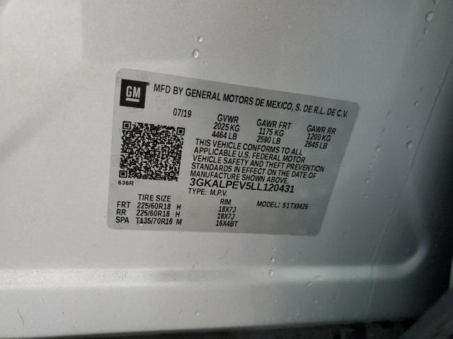 Photo 10 from auction – 2020 GMC TERRAIN SL with VIN 3GKALPEV5LL120431