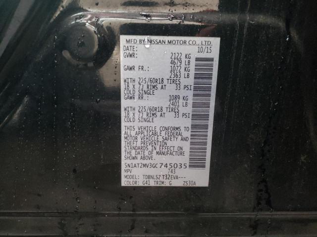 Photo 10 from auction – 2016 NISSAN ROGUE S with VIN 5N1AT2MV3GC745035