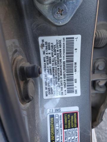 Photo 10 from auction – 2007 HONDA CIVIC EX with VIN 1HGFA16897L005699