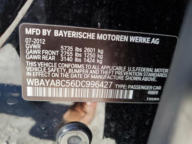 Photo 10 from auction – 2013 BMW 750 I with VIN WBAYA8C56DC996427
