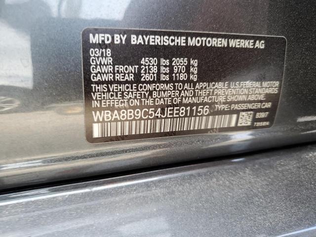 Photo 10 from auction – 2018 BMW 330 I with VIN WBA8B9C54JEE81156