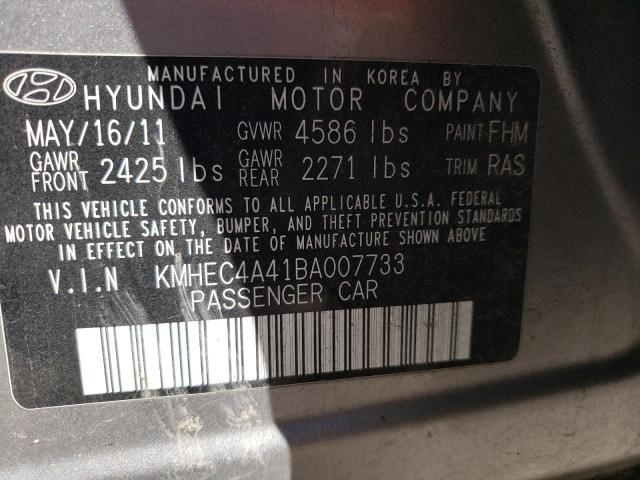 Photo 10 from auction – 2011 HYUNDAI SONATA HYB with VIN KMHEC4A41BA007733