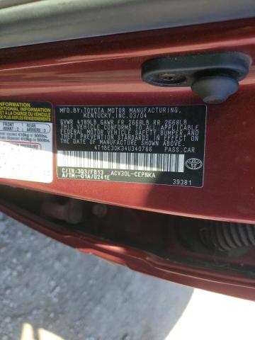 Photo 10 from auction – 2004 TOYOTA CAMRY LE with VIN 4T1BE30K34U340766