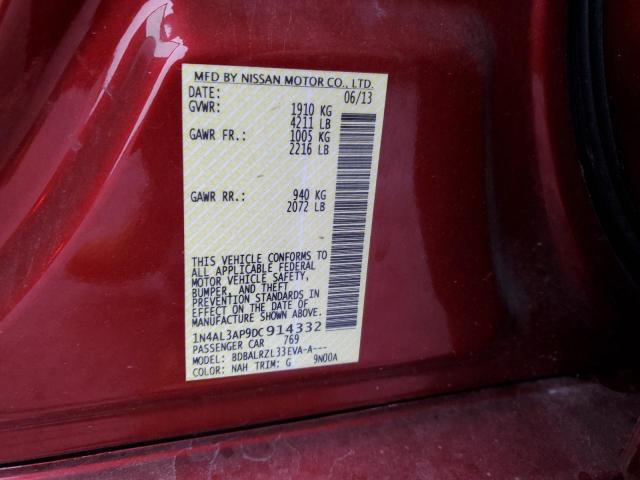 Photo 10 from auction – 2013 NISSAN ALTIMA 2.5 with VIN 1N4AL3AP9DC914332