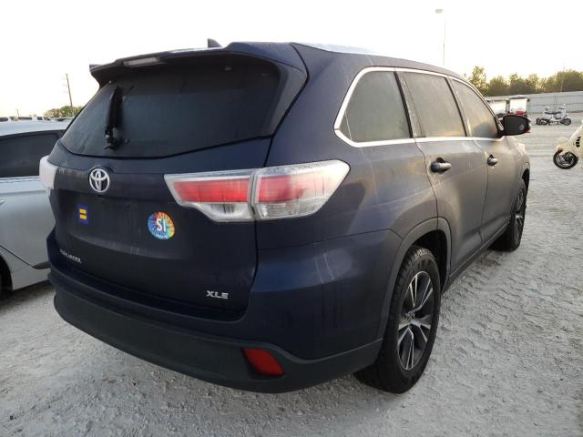 Photo 4 from auction – 2016 TOYOTA HIGHLANDER with VIN 5TDKKRFH8GS123895