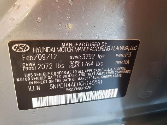 Photo 10 from auction – 2012 HYUNDAI ELANTRA GL with VIN 5NPDH4AE0CH145591