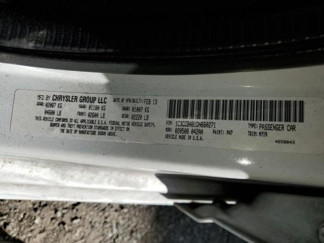 Photo 10 from auction – 2013 CHRYSLER 200 LX with VIN 1C3CCBAB1DN660271