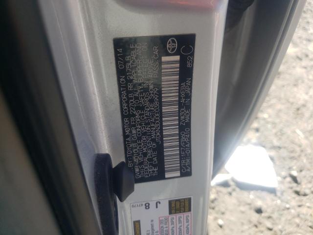 Photo 10 from auction – 2014 TOYOTA PRIUS with VIN JTDKN3DU0E0389979