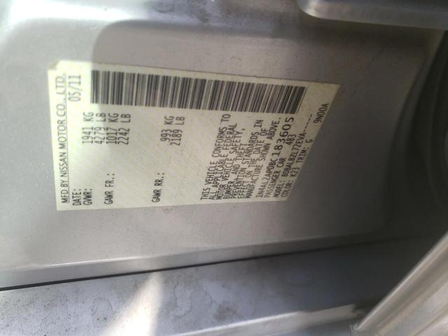 Photo 10 from auction – 2011 NISSAN ALTIMA BAS with VIN 1N4AL2AP0BC183605