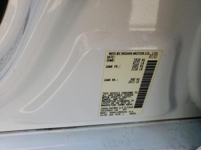 Photo 10 from auction – 2013 NISSAN ALTIMA 2.5 with VIN 1N4AL3AP9DC123704