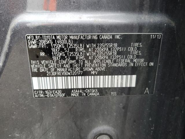 Photo 10 from auction – 2013 TOYOTA RAV4 LIMIT with VIN 2T3DFREV9DW120177