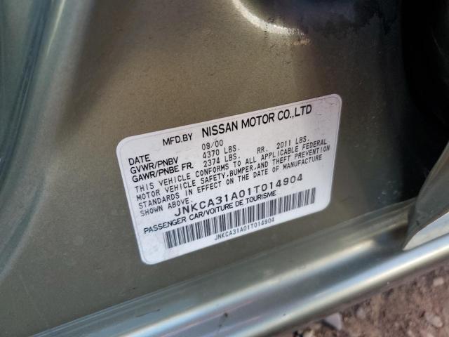 Photo 10 from auction – 2001 INFINITI I30 with VIN JNKCA31A01T014904